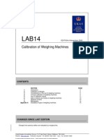 Calibration of Weighing Machines