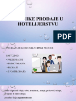 4.10. Tehnike Prodaje U Hotelijerstvu