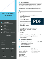 Dark Brown Resume 