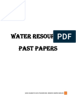 Water Resources Past Papers