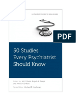50 Studies Every Psychiatrist Should Know (Etc.)