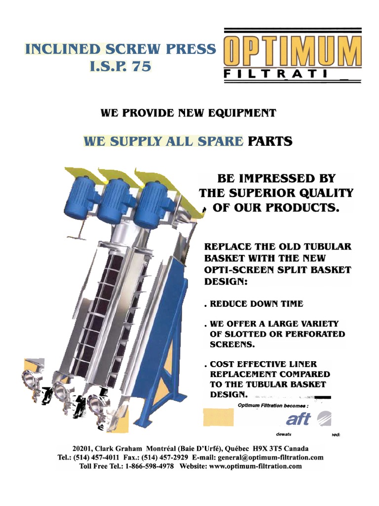 Inclined Screw Press PDF