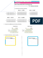 Evaluación de Recuperación de Matemáticas