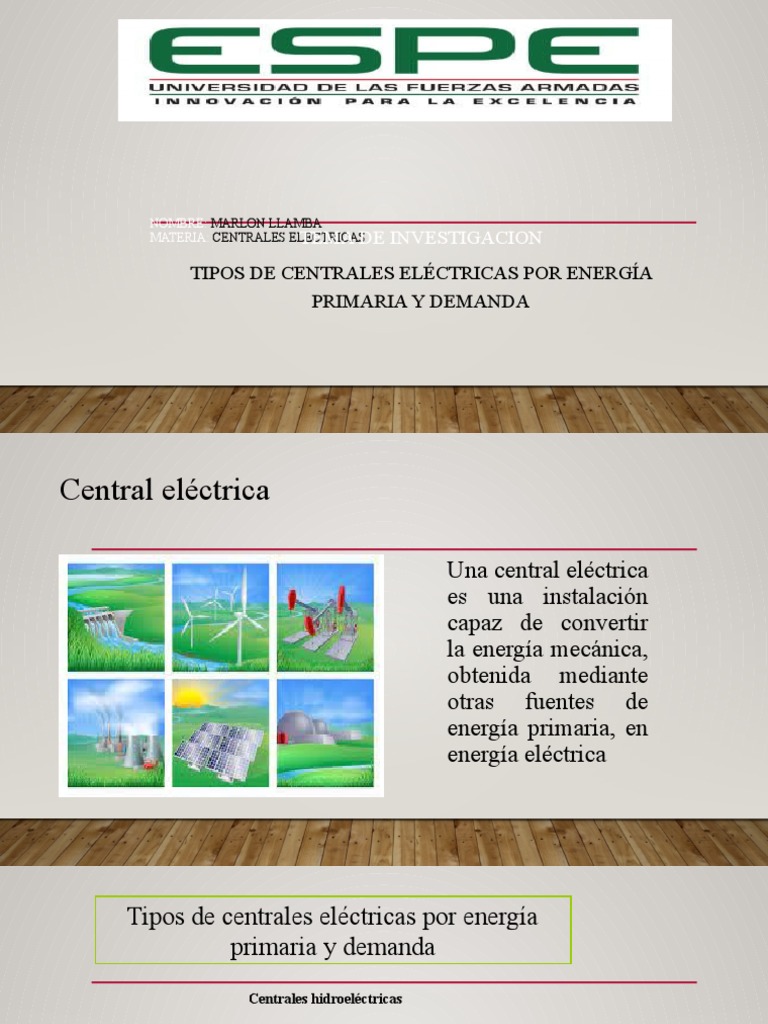 Tipos de Centrales Eléctricas por Energía | PDF | Central eléctrica ...