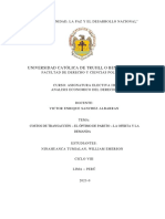 Costos de Transacción - El Óptimo de Pareto - La Oferta y La Demanda