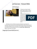 Fingerstyle Exercises - Forward Rolls - Hub Guitar
