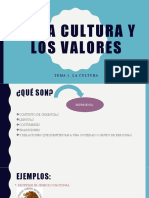 1.3 La Cultura y Los Valores
