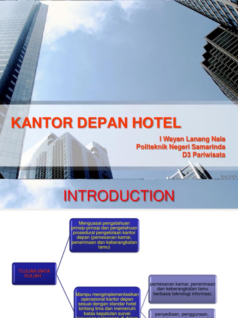Kantor Depan Hotel | PDF
