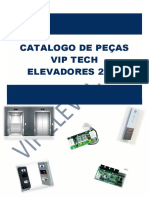 Catálogo de peças para elevadores e escadas rolantes