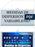 Medidas de Dispersión o de Variabilidad