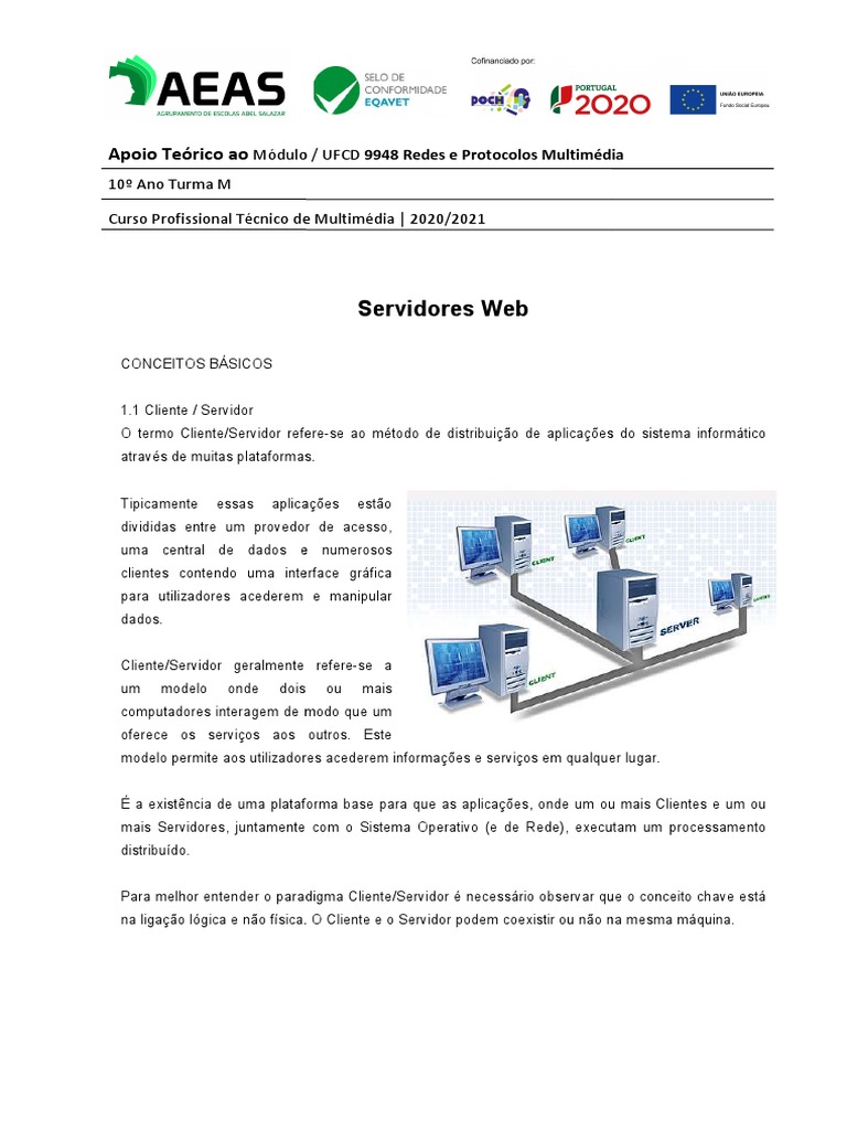 Conceitos de Cliente/Servidor em Redes | PDF | Protocolo de ...
