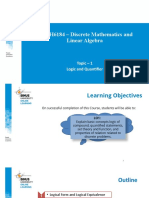 Topic 1 - Logic and Quantifier