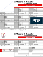 Cedula Nacional Basquet 2022 Real