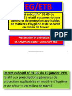 DE 91 - 05 Relatif Aux Prescriptions Generales HSE