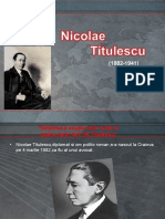 Abramescu Simona, NICOLAE TITULESCU