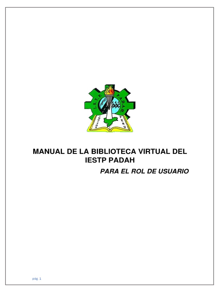 Manual de Biblioteca Virtual IESTP PADAH | PDF | Tecnologías de la ...