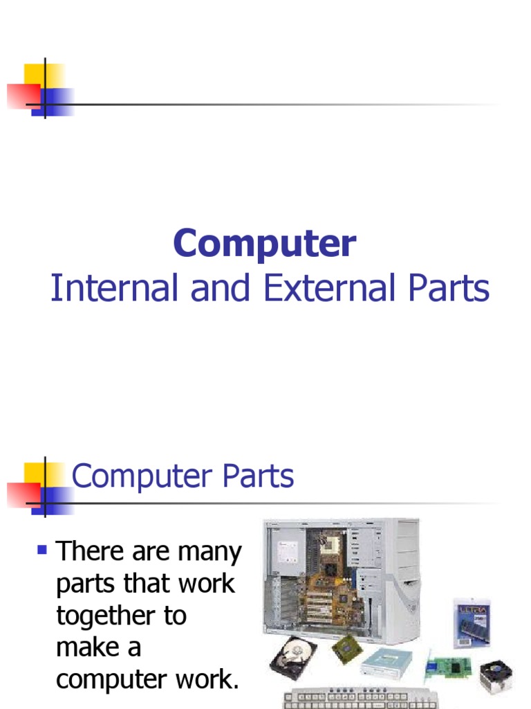 Computer Parts PDF Computer Data Storage Random Access Memory