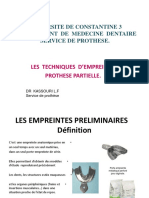 4 LES TECHNIQUES DEMPREINTE EN PPA. DR KASSOURI L.F