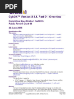 Cybox v2.1.1 csprd01 Part01 Overview