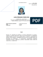 Hoja de vida Luisa Fernanda Parra