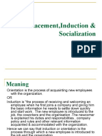 Placement, Induction and Socialisation