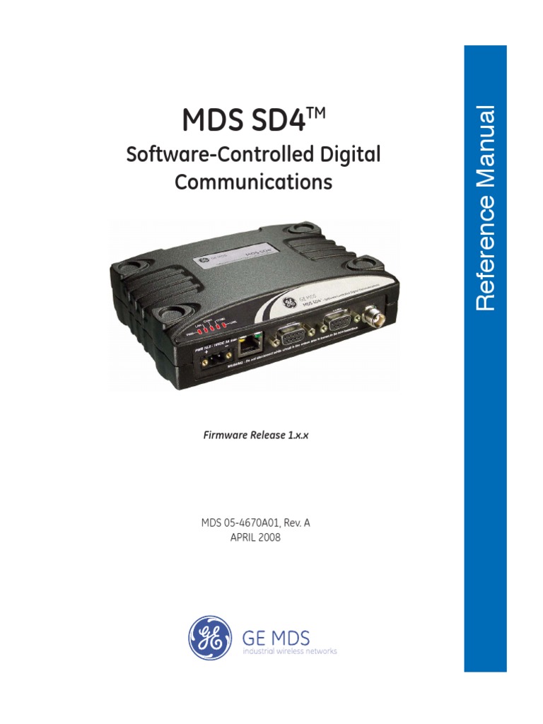 MDS SD4 | PDF | Radio | Electronics
