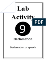 Lab Activity: Declamation