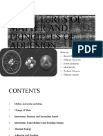 Structure of Matter and Principle of Adhesion