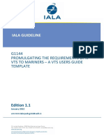 G1144 Ed.1.1 Promulgating The Requirements of A VTS To Mariners January 2022