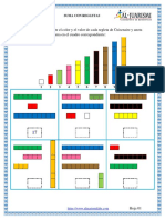 Hoja 01 Suma de Un Dígito Más Un Dígito Con Regletas de Cuisenaire