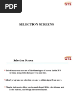 Selection Screen