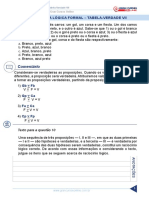 Aula 11 - Linguagem Da Lógica Formal - Tabela Verdade VII