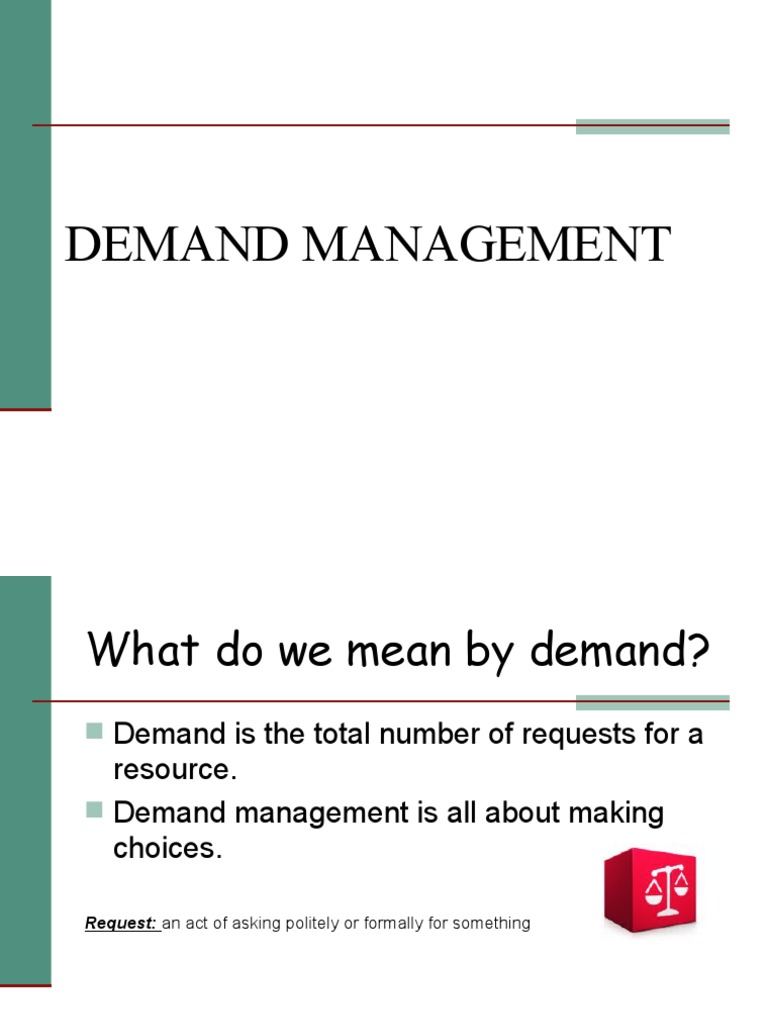 Demand Management Overview and Benefits | PDF | Customer | Sales