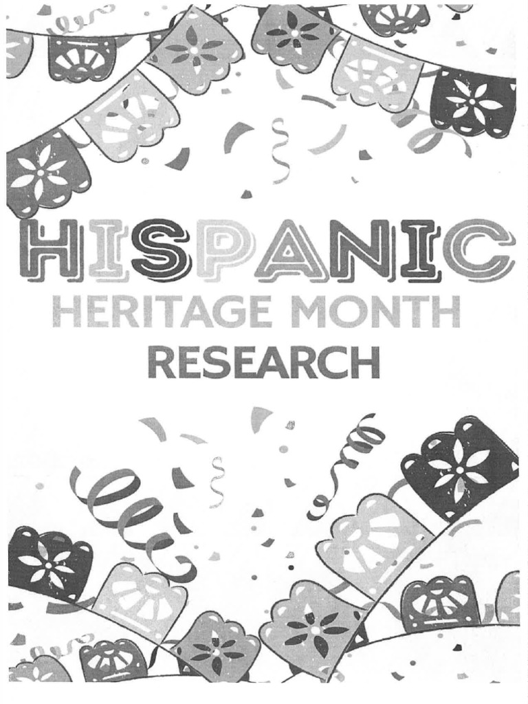 Hispanic Heritage Month PDF