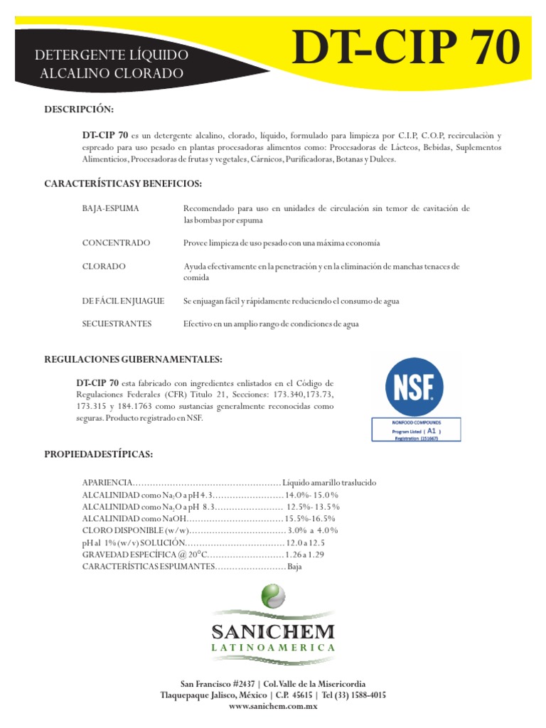 Inf. Tec. Dt-Cip 70 | PDF | Agua | Litro