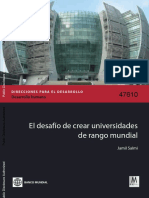 Universidades de Nível Mundial - Banco Mundial