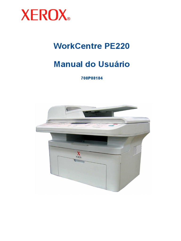 Manual Xerox Workcentre PE220 | PDF | Eletricista | Impressão