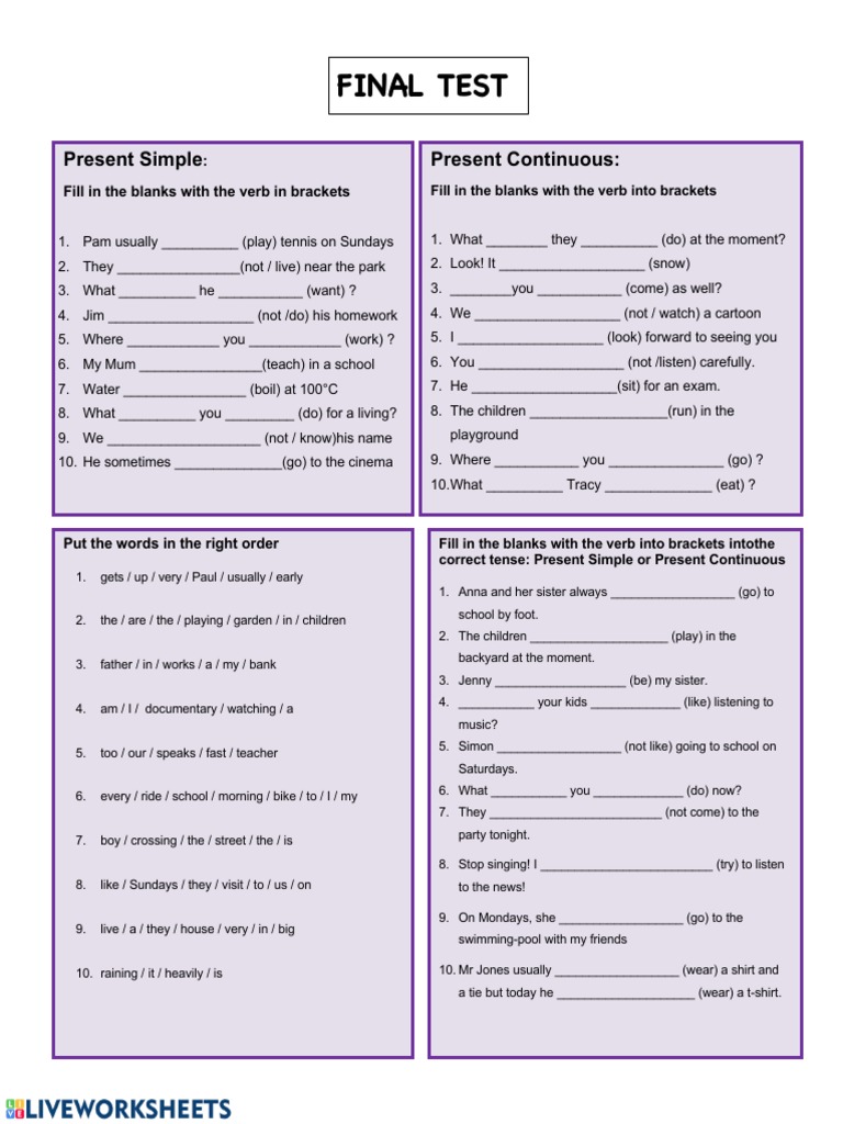 Ejercicios de Inglés 6 Primaria PDF | PDF | Linguistics