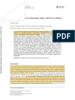 Teachers' ambivalence in integrating culture with EFL teaching