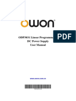 Fte Programable - ODP3031 - Power - Supply - USER - MANUAL
