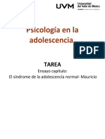 El Síndrome de La Adolescencia Normal