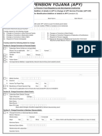 Subscriber Details Modification and Change of APY-SP Form