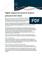 HDR Grievance Factsheet