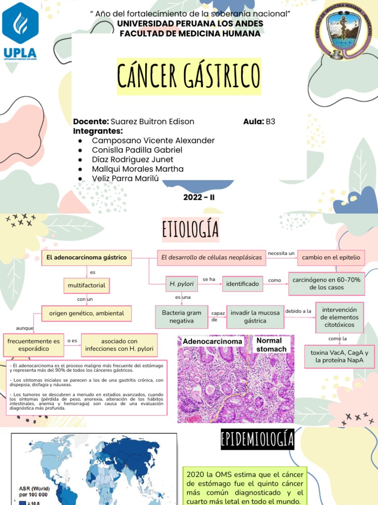 Cancer Gastrico Pdf Cáncer Medicina Clinica