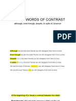 Linking Words of Contrast