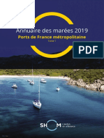 Annuaire Des Marées 2019 Port de France Métropole Tome 1