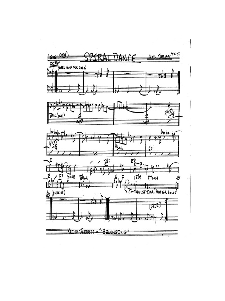 Keith Jarrett Spiral Dance PDF