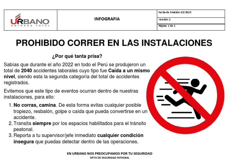 Infografia - No Correr | PDF | Negocios | Finanzas y dinero