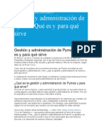 Gestion y Administracion de Pymes