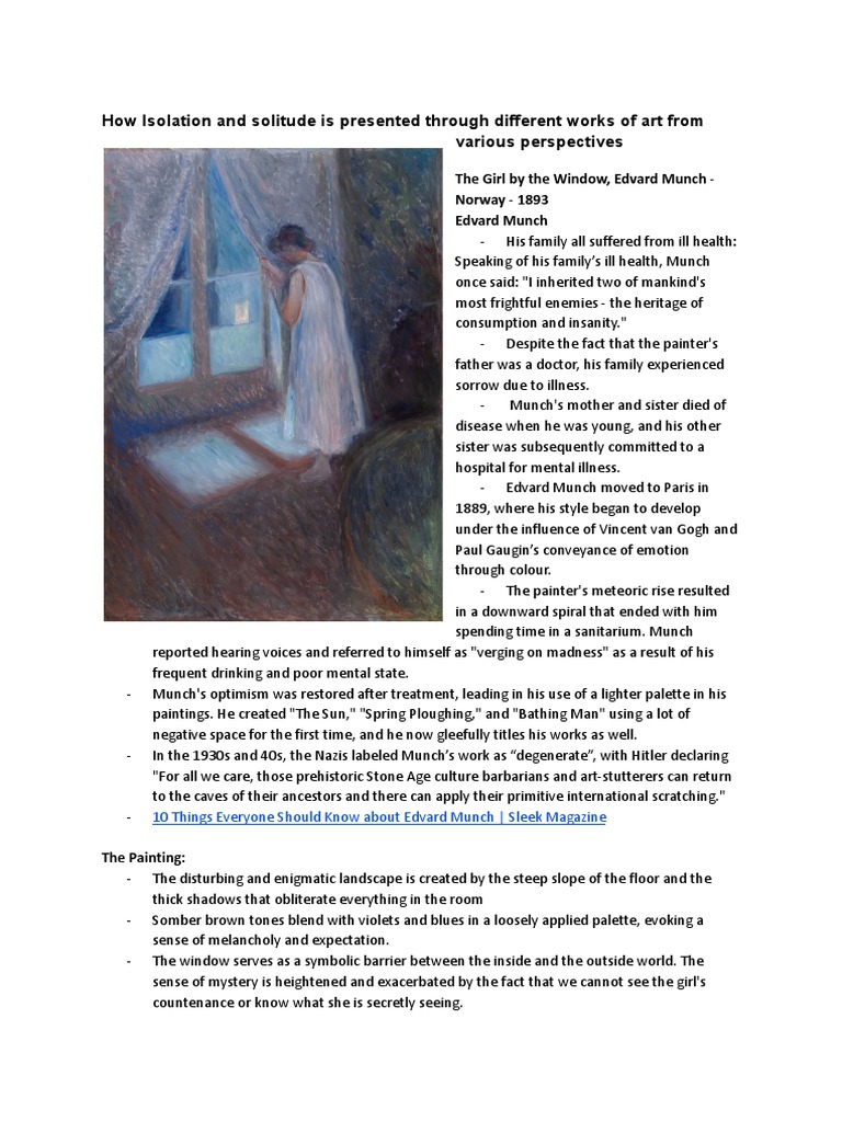 Isolation In Art Pdf